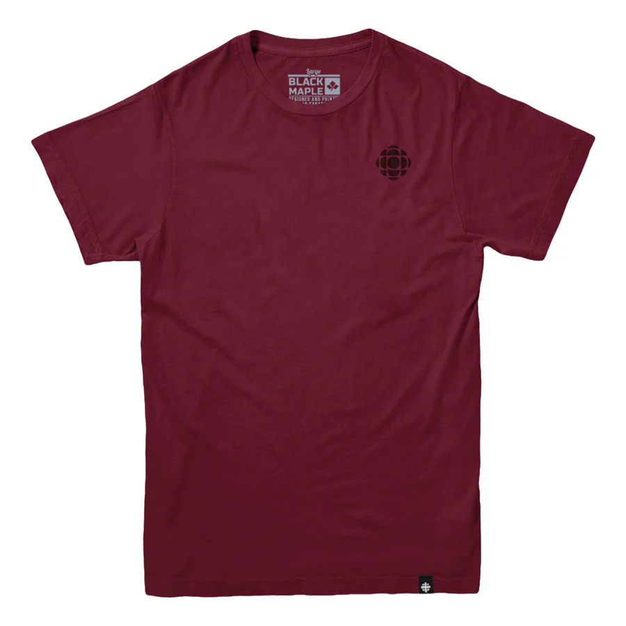    $35.00  Black Maple Trading Co.   Molecule de Radio-Canada Ton sur Ton T-shirt / Radio-Canada Gem Tone on Tone T-shirt 