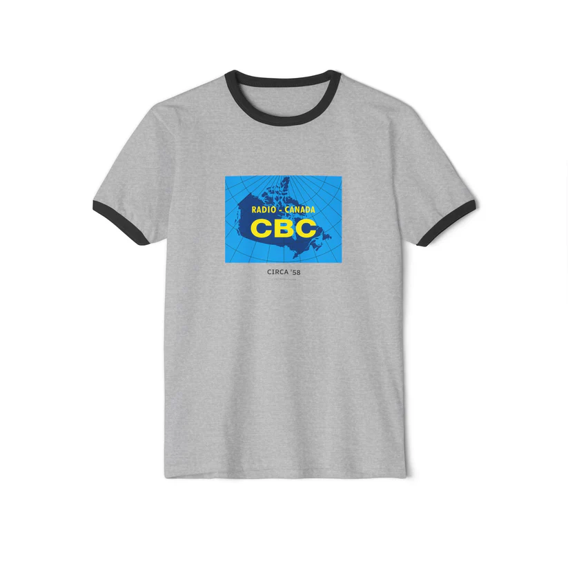    $30.00  Canadian Faire   Unisex / Unisexe  Ringer T-Shirt (4 colours) / T-shirt à motif de sonnerie (4 couleurs) 