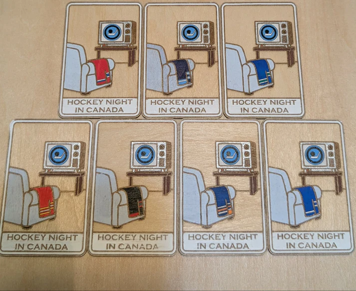    $12.00  Nerdy Kinda Crafty   Vintage Hockey Night in Canada Magnet / La Soirée du Hockey  Made in Canada 🍁 Fabriqué au Canada 