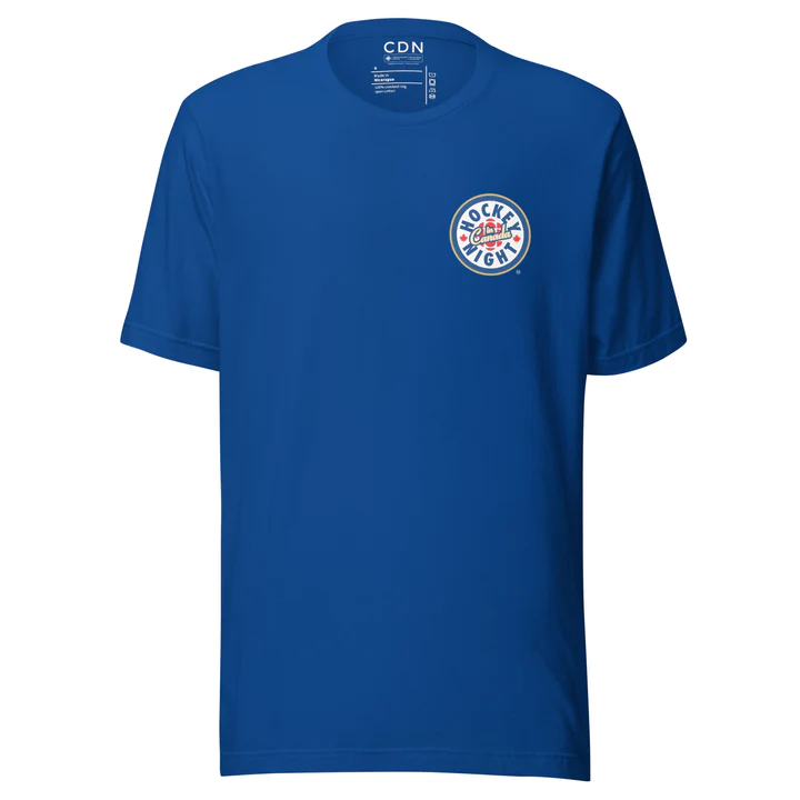    $55.00  CDN   Unisex Cotton T-Shirt (Assorted colours) / T-shirt unisexe en coton (couleurs assorties)  Imported, Designed in Canada / Importé, conçu au Canada 