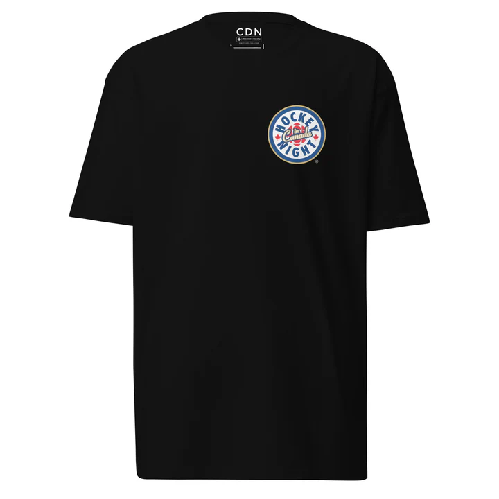    $60.00  CDN   Unisex Heavyweight Cotton T-Shirt (Assorted colours) / T-shirt unisexe en coton épais (couleurs assorties)  Imported, Designed in Canada / Importé, conçu au Canada 