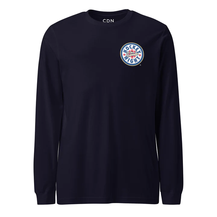    $75.00  CDN   Unisex Cotton Long Sleeve T-Shirt (Assorted colours) / T-shirt unisexe en coton à manches longues (couleurs assorties)  Imported, Designed in Canada / Importé, conçu au Canada 