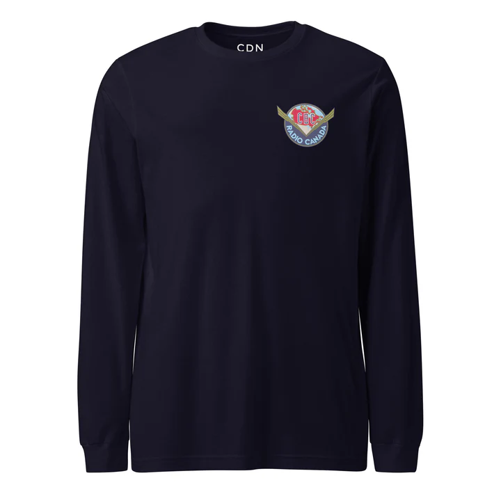    $75.00  CDN   Unisex Cotton Long Sleeve T-Shirt (Assorted colours) / T-shirt unisexe en coton à manches longues (couleurs assorties)  Imported, Designed in Canada / Importé, conçu au Canada 