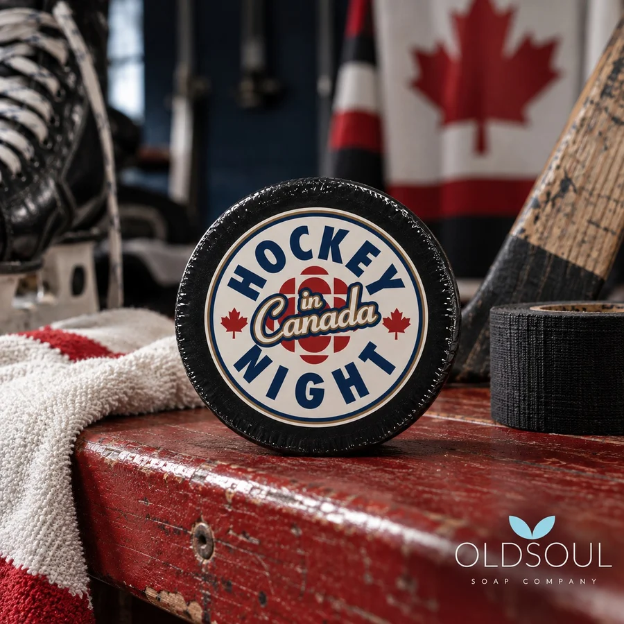    $7.49  Old Soul Soap Company   Made in Canada 🍁 Fabriqué au Canada  Handcrafted in Northern Ontario with peppermint, spearmint and activated charcoal, this charcoal-black puck shaped soap has a fresh, clean minty scent and makes a distinctly Cana