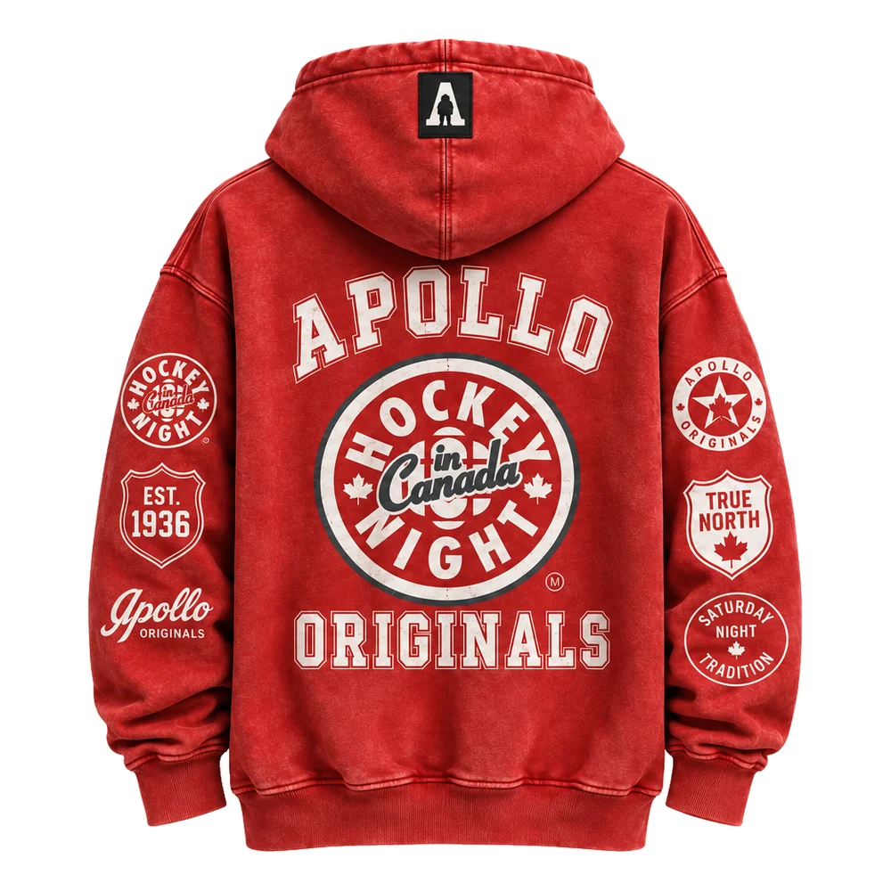    $124.99  Apollo Originals   The Statement Hoodie / Le sweat à capuche emblématique  Unisex / Unisexe  Designed in Canada 🍁 Conçu au Canada 