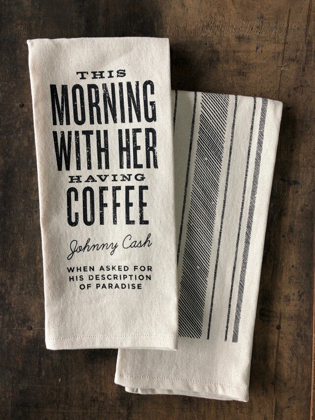 Coffee definition premium tea towel