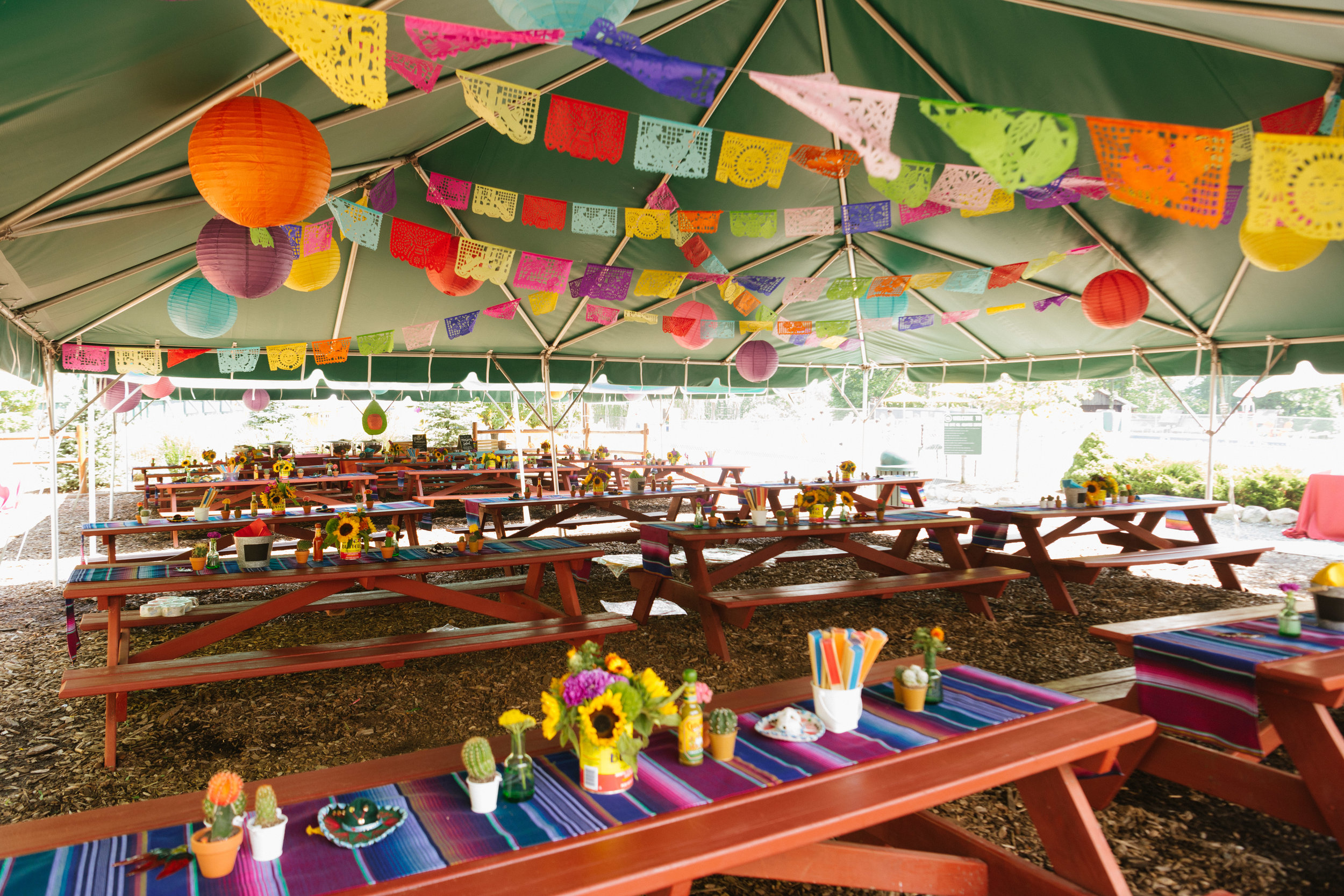 Mexican Theme Company Picnic  Corporate Event — Florie Huppert Design