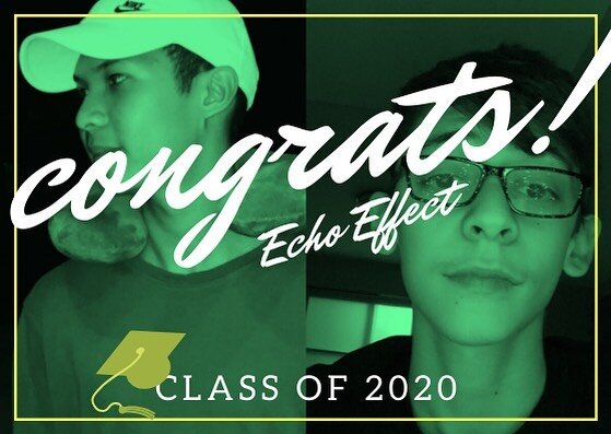 Congratulations to @stefaniliev_ @cijbelen, Echo Effect&rsquo;s class of 2020! Thank you for being an amazing President and Vice President, we are all so proud of everything yo have accomplished. Even though you are now starting a new chapter in your