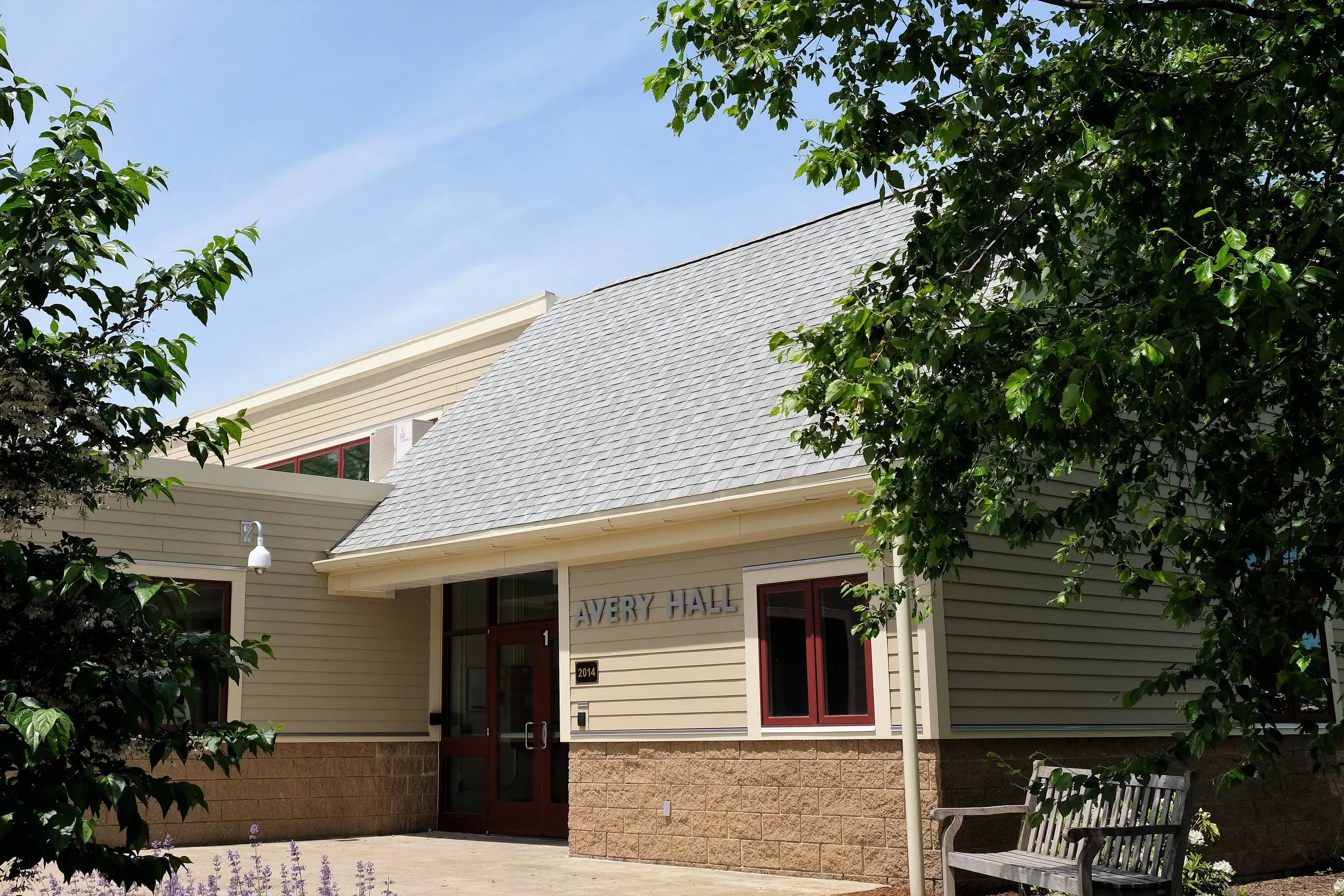  Entrance to renovated Avery Hall classroom building 