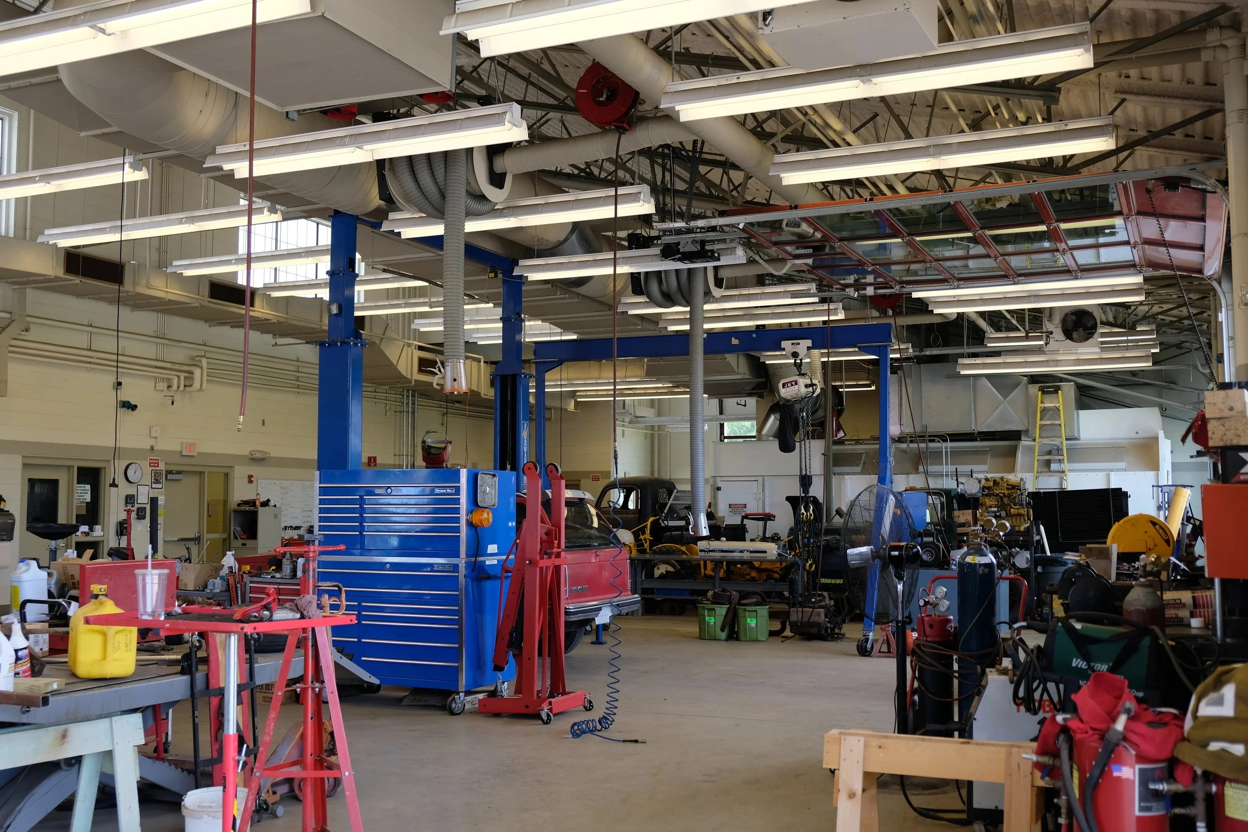  Interior of Cohen Hall new automotive wing.   
