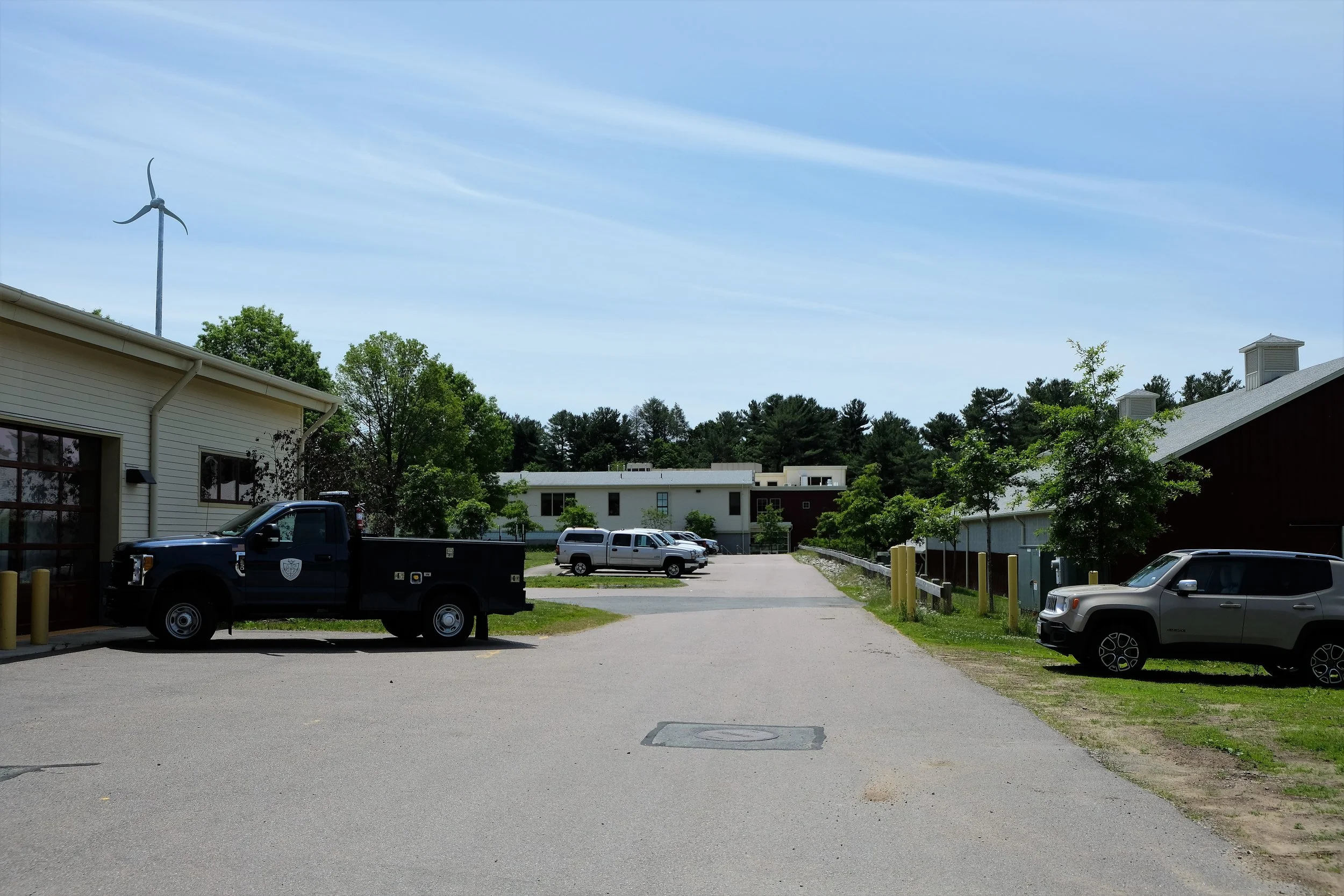  View of Cohen Hall (left), Horse Barn (right) and Animal Science building (distance) 