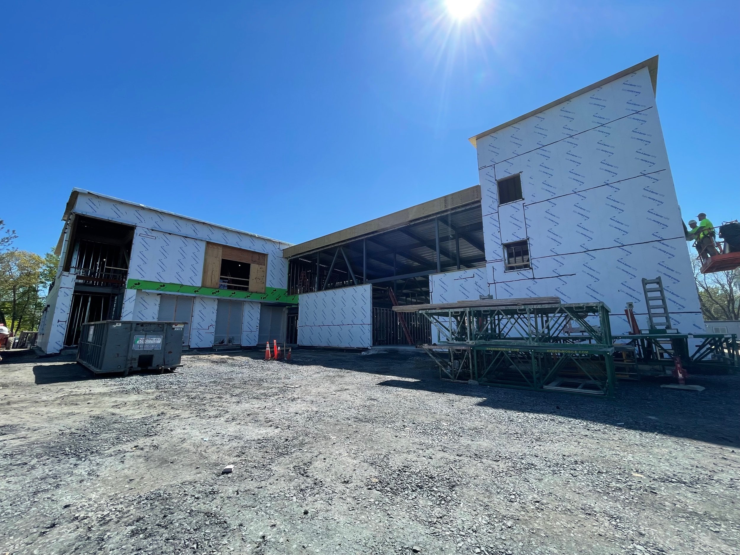 May 2023 - Exterior sheathing underway