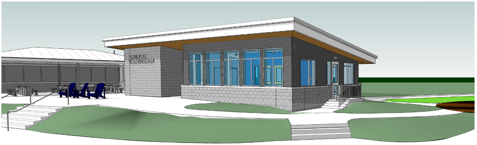 Piers Park II - Rendering of front facade