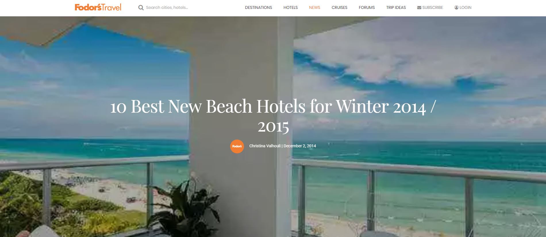 9. Fodors (Best Beach hotels 2014-2015).JPG