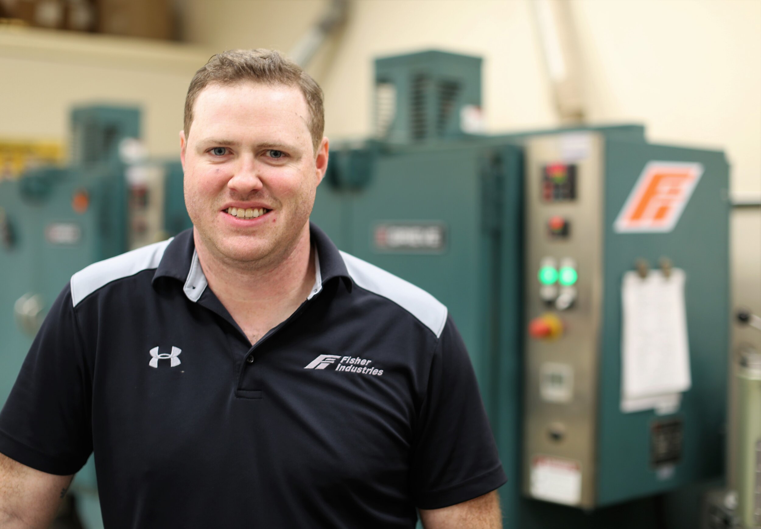  “What I enjoy most about working at Fisher is making a design in the lab and knowing it will work out great in the field.”  -Justin Friend, FSG Quality Control Technician 