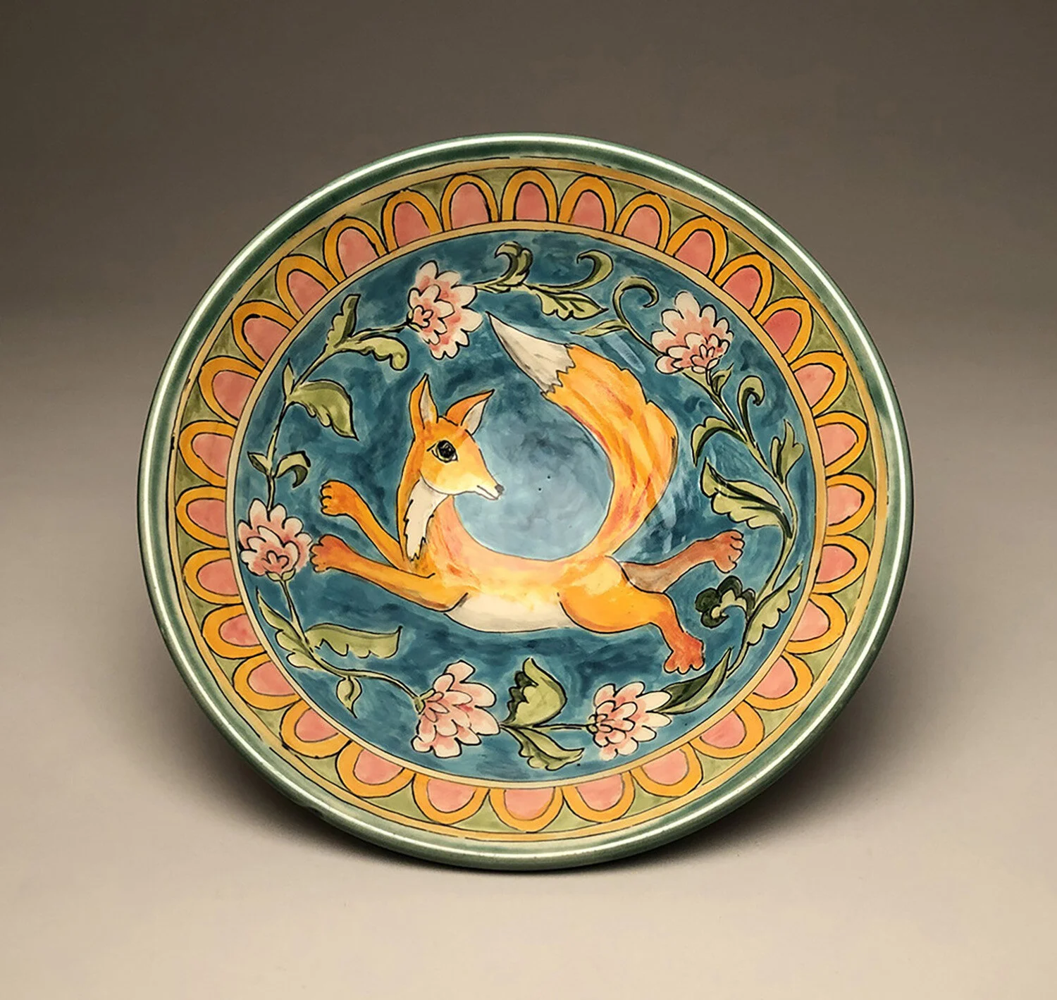 Pink Fox Bowl SOLD