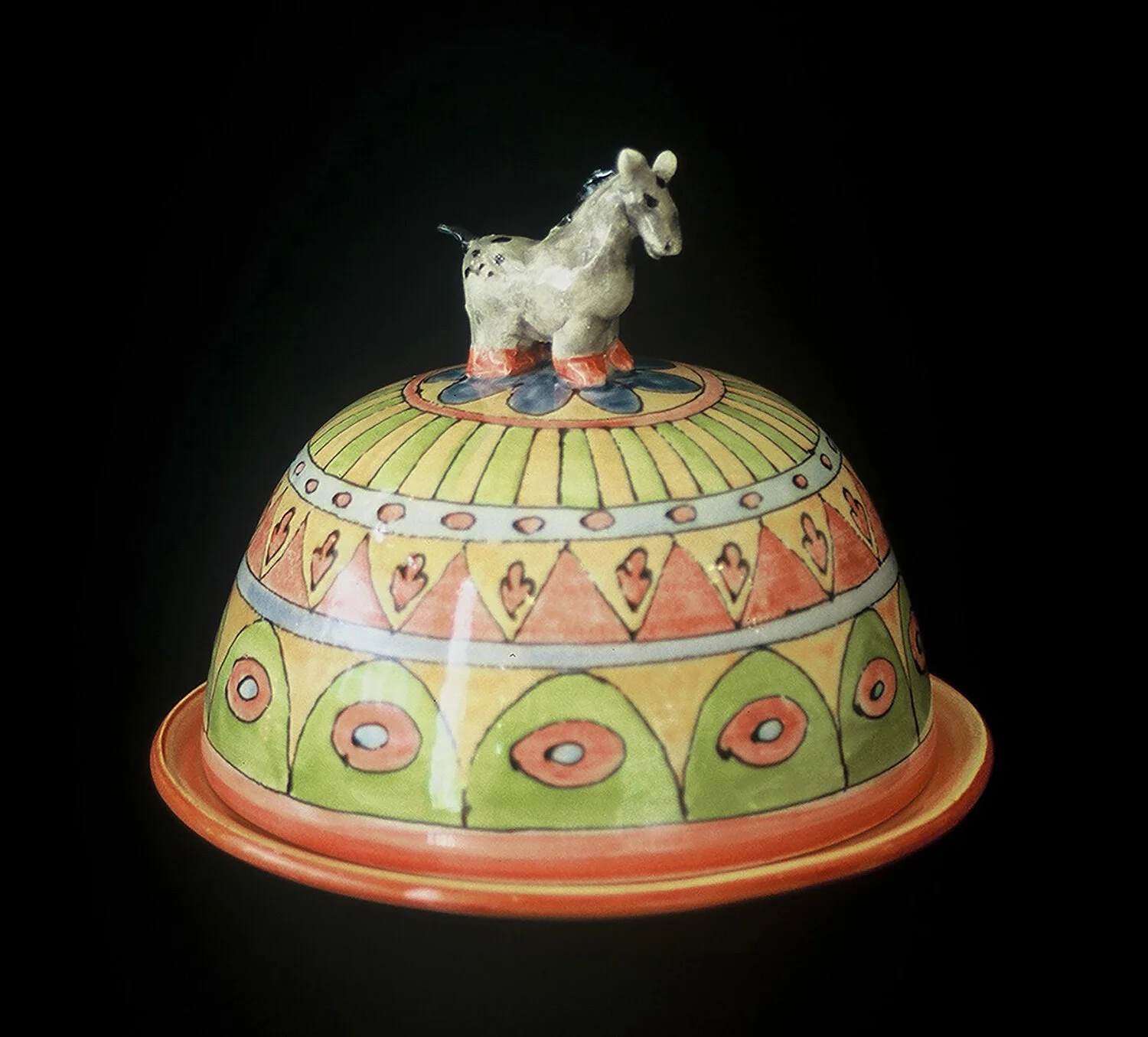   Circus Butter Dish  
