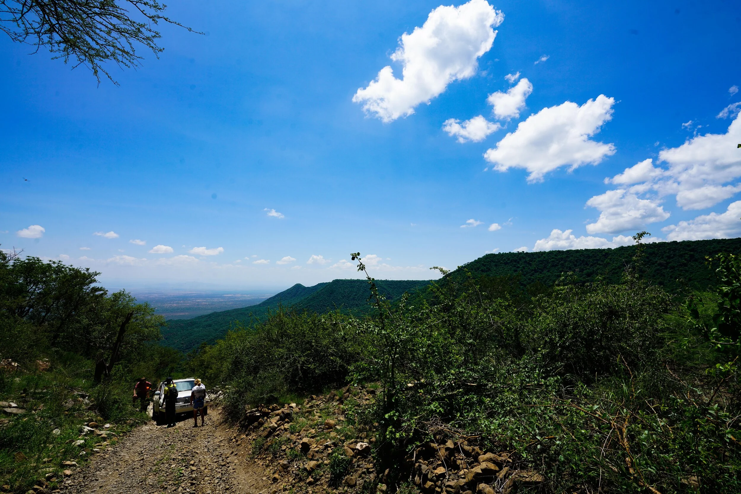  The uphill is enormously difficult.  There’s loose rock under the tires and no end in sight.  The grade is just, HUGE.  I struggle and fall off and struggle again.  I can see the truth laid out before me - I leave the bike for the truck to pick up a