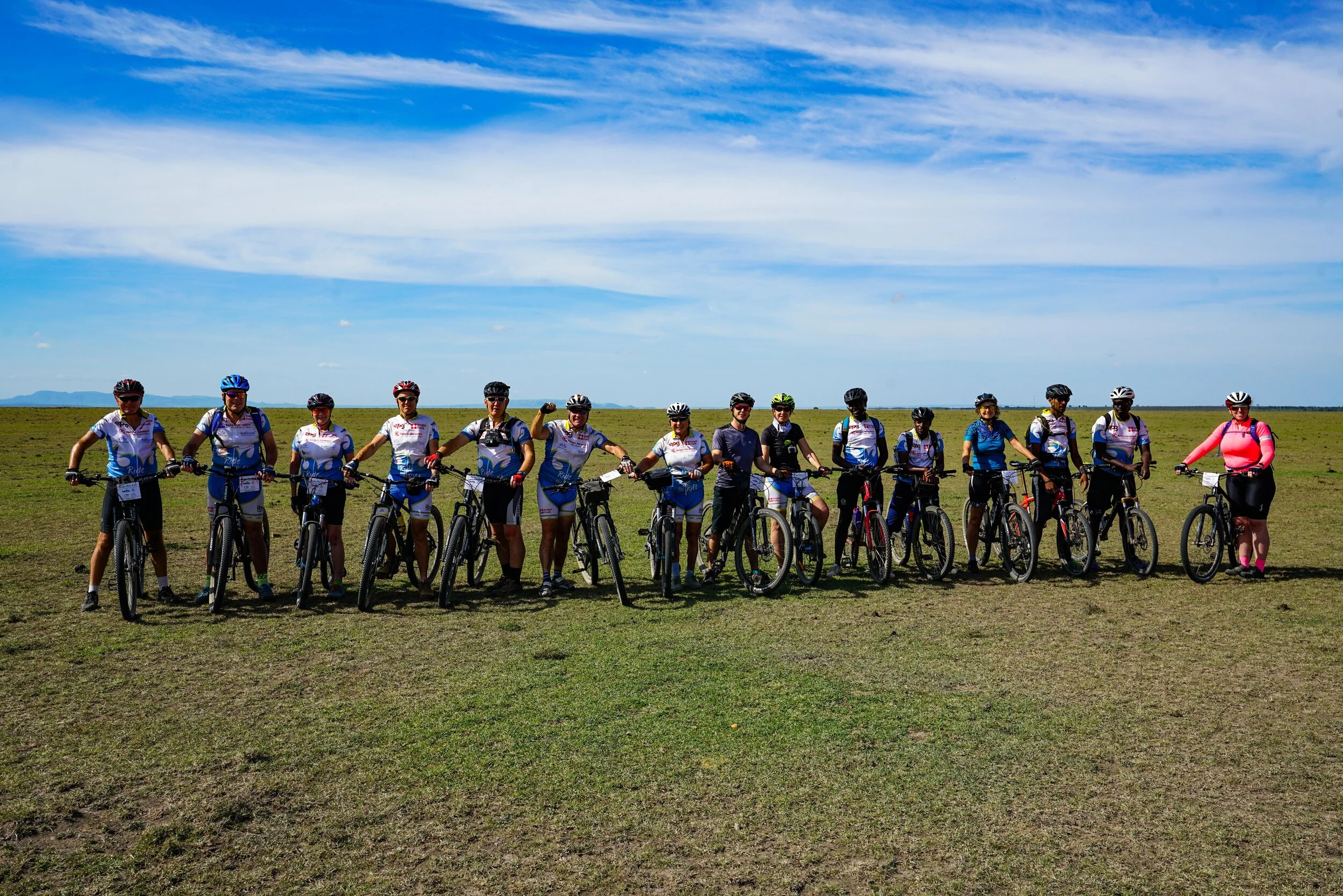  Time for our iconic Masai Mara team photo.   We RODE THE RIFT.  