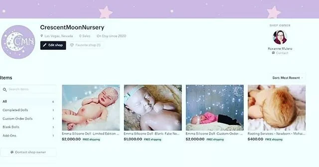 My Etsy shop is now open! Also Emma is now more affordable than ever! $2,000 with free shipping WORLDWIDE! Shop at my Etsy store or on my website (use code FREESHIPEMMA7)! Link in my profile 💕
.
.
.
#siliconedoll #siliconebaby #cmnemma #florafaunacr