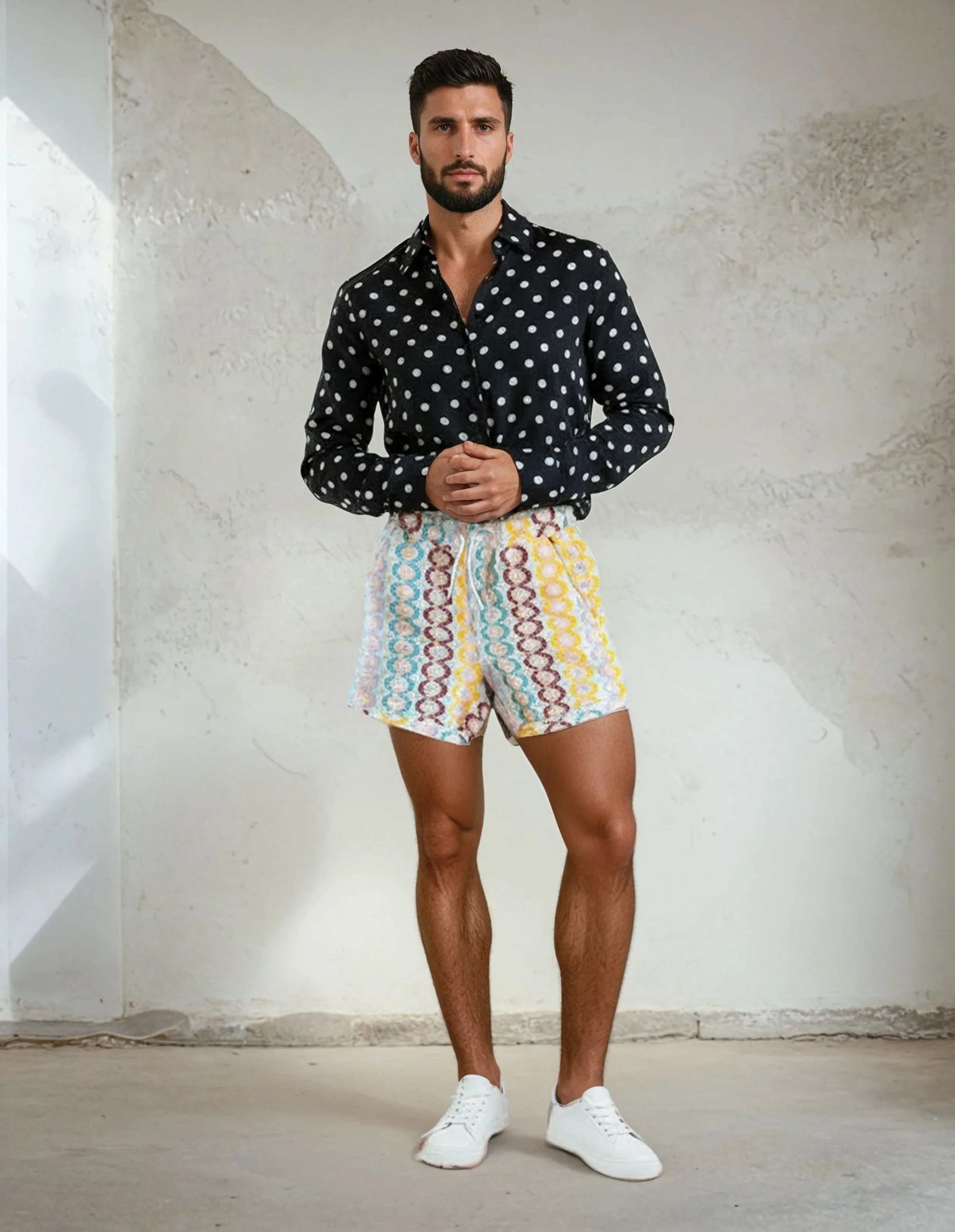 Sexagon_shorts-Polka_shirt-Oliver-Stucco Wall (1).jpeg