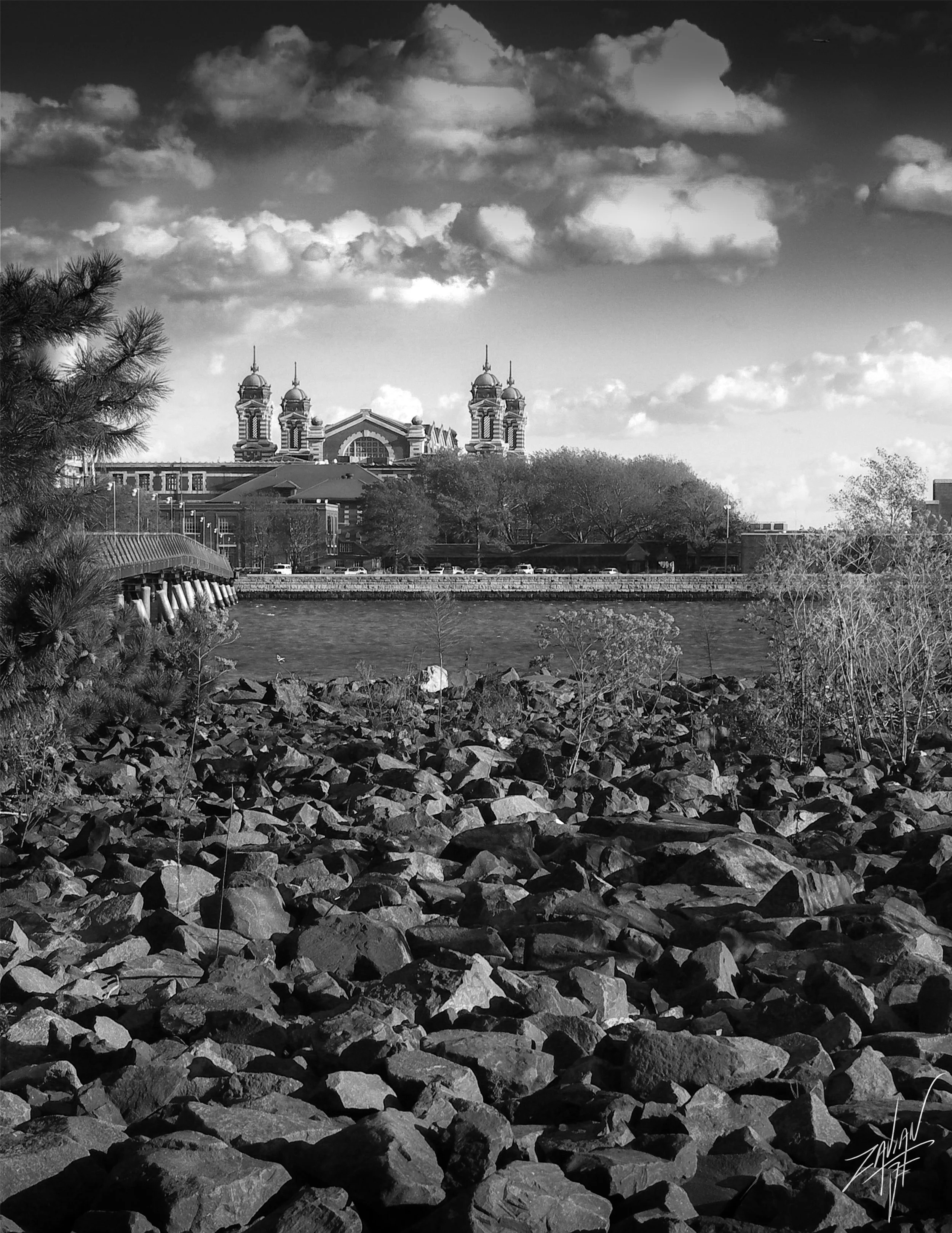 Liberty State Park "Season of Summer" Bridge to Ellis Island