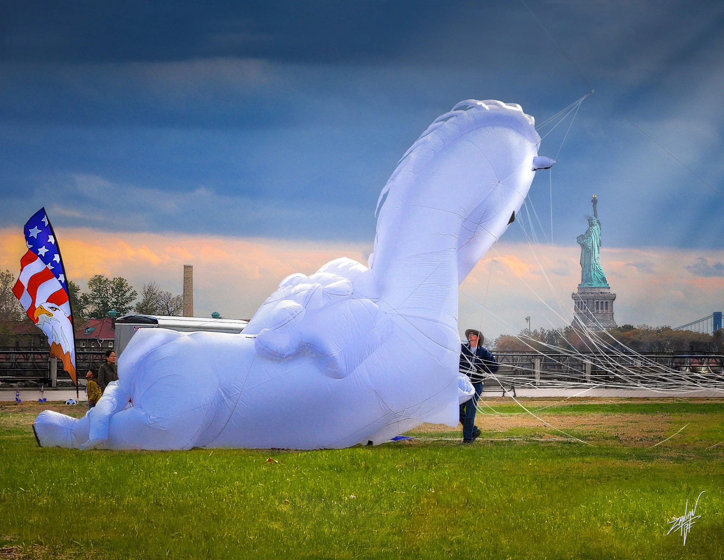Liberty State Park "Season of Summer" White Horse Kite