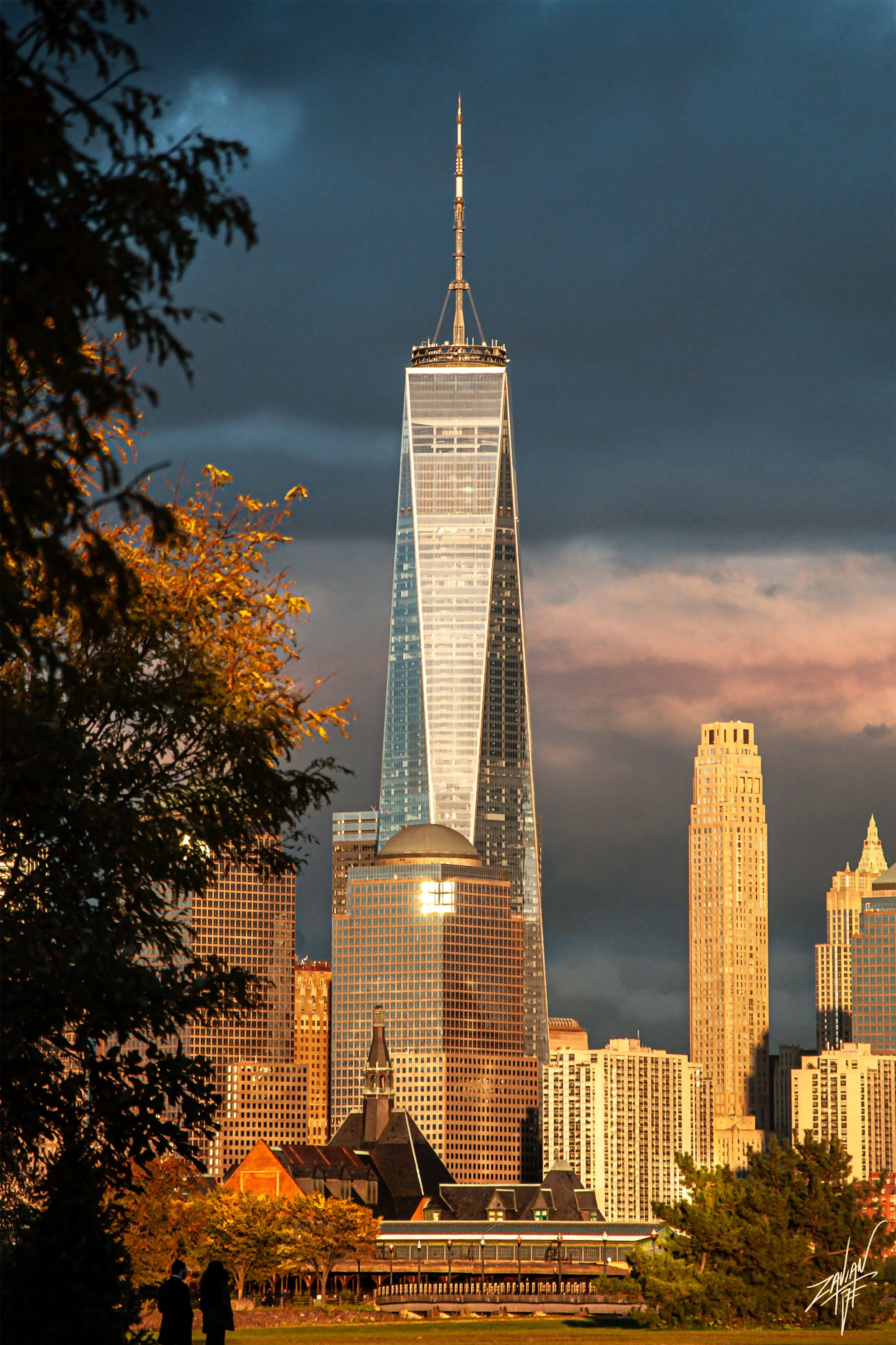Liberty State Park "Season of Fall" Freedom Tower &CRRNJ Terminal