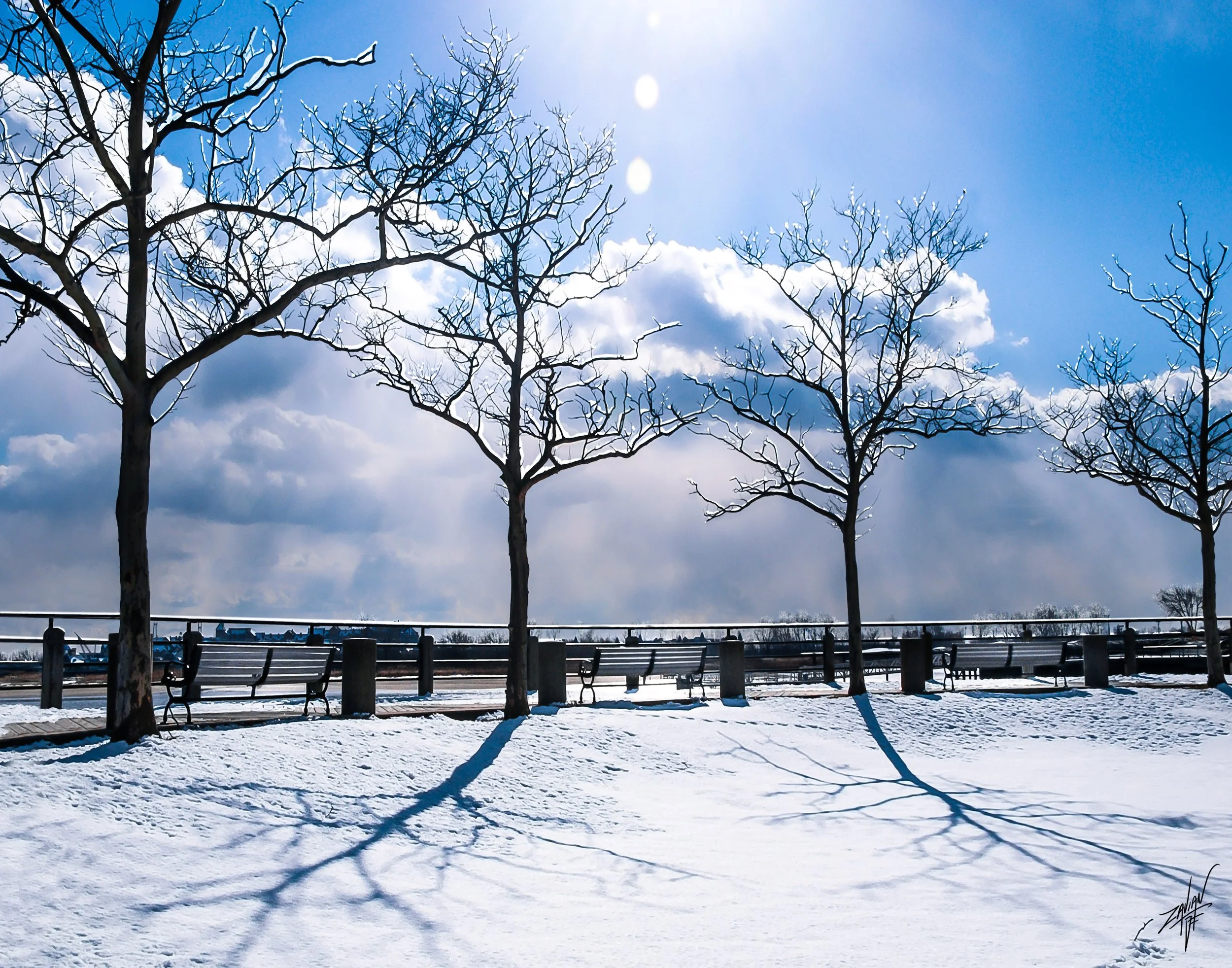 Liberty State Park "Season of Winter" Southern Walkway