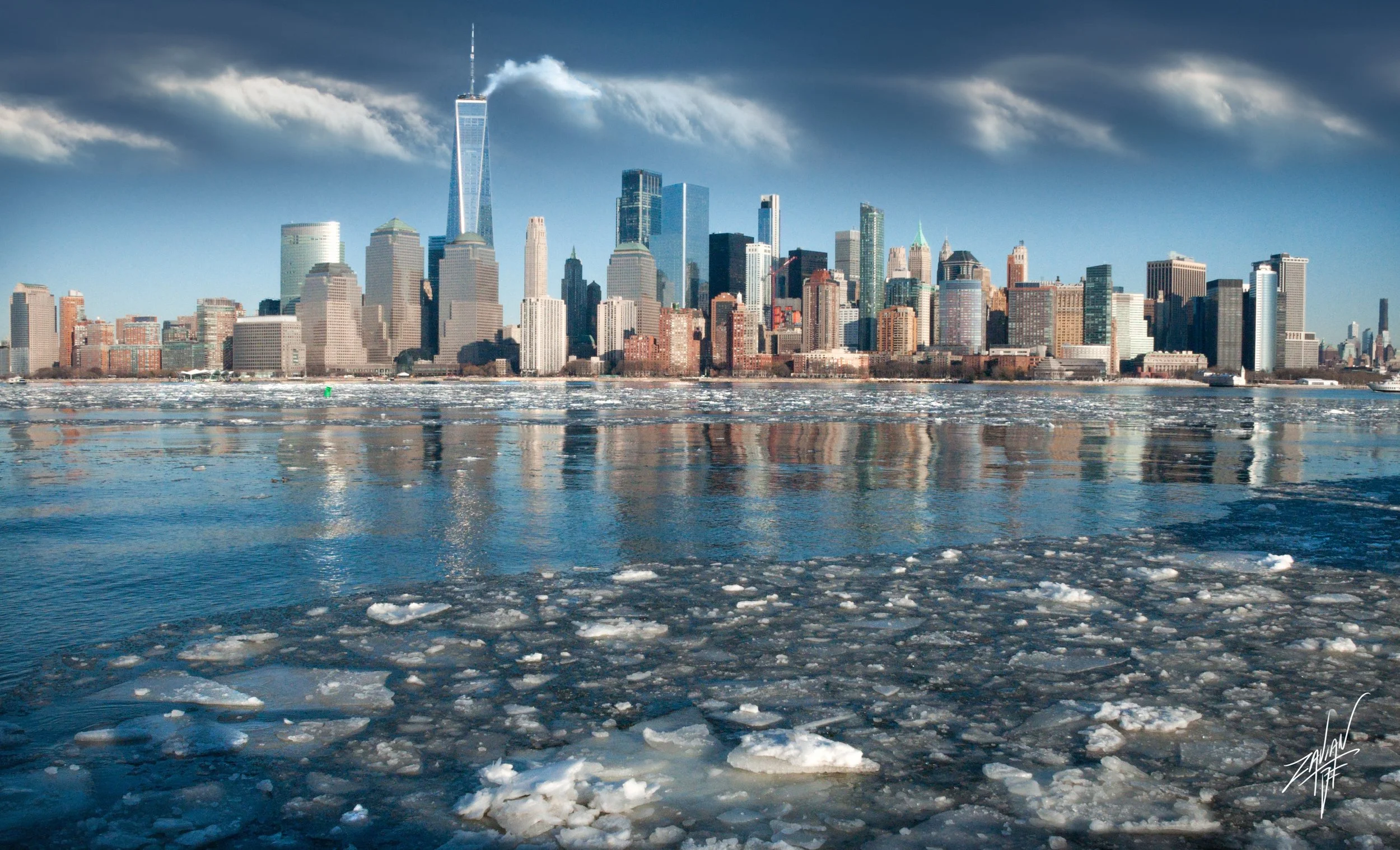 Liberty State Park "Season of  Winter " Winter New York City Skyline