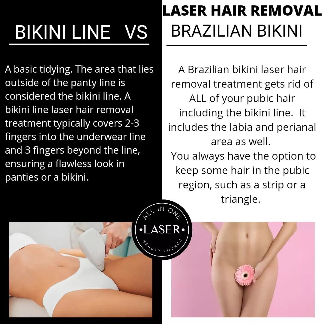 Bikini line VS Brazilian bikini Laser Hair Removal 👙
DM or call us for your appointment
.
📞617-393-3456
🌏www.myallinonelaser.com
📧allinonelaser@hotmail.com
📍425 Watertown St. Newton 02458

#laserhairremoval #bostonlaser#brazilianbikini #lasertre