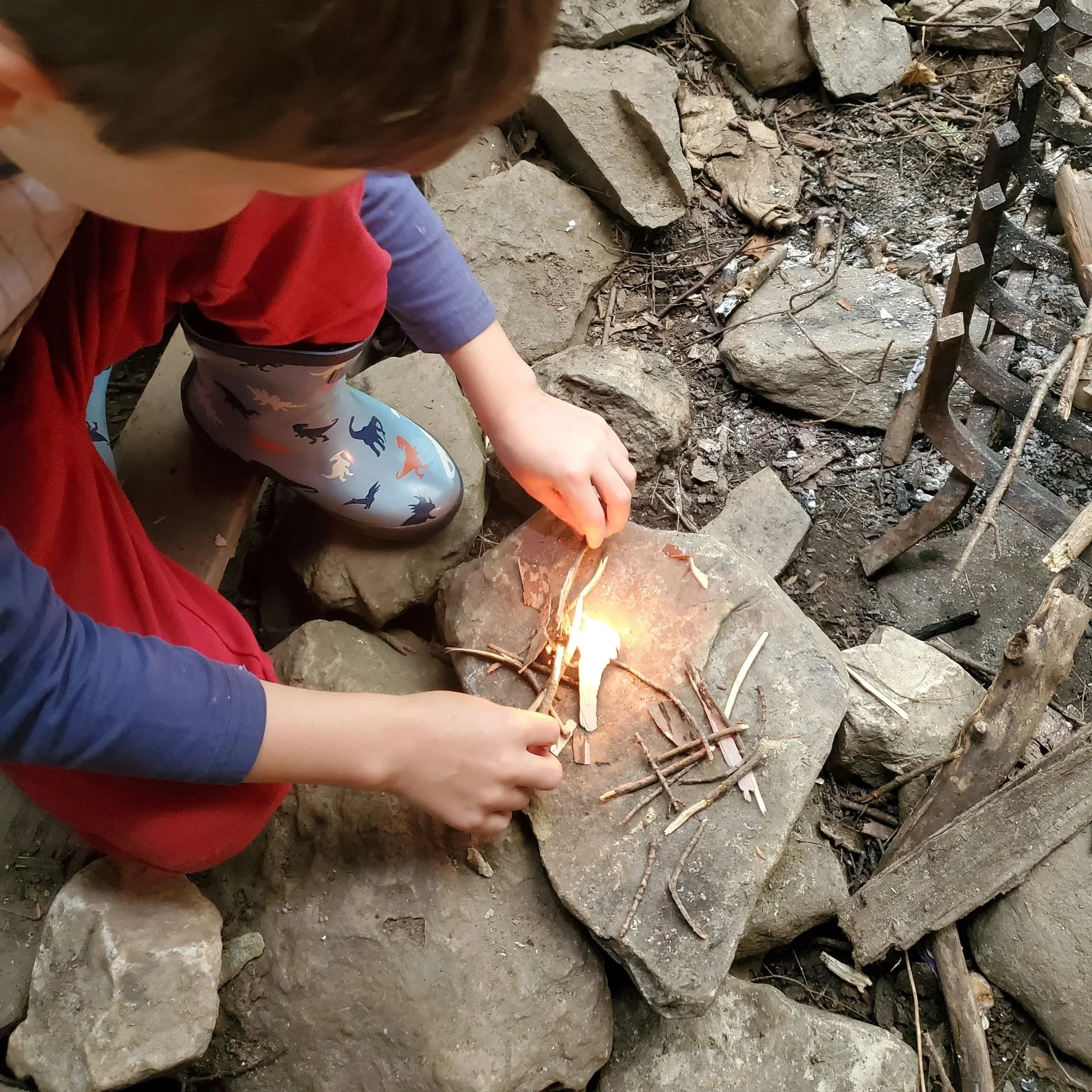 Champlain Valley VT: Whittling, Fire & Tool Safety with Kids
