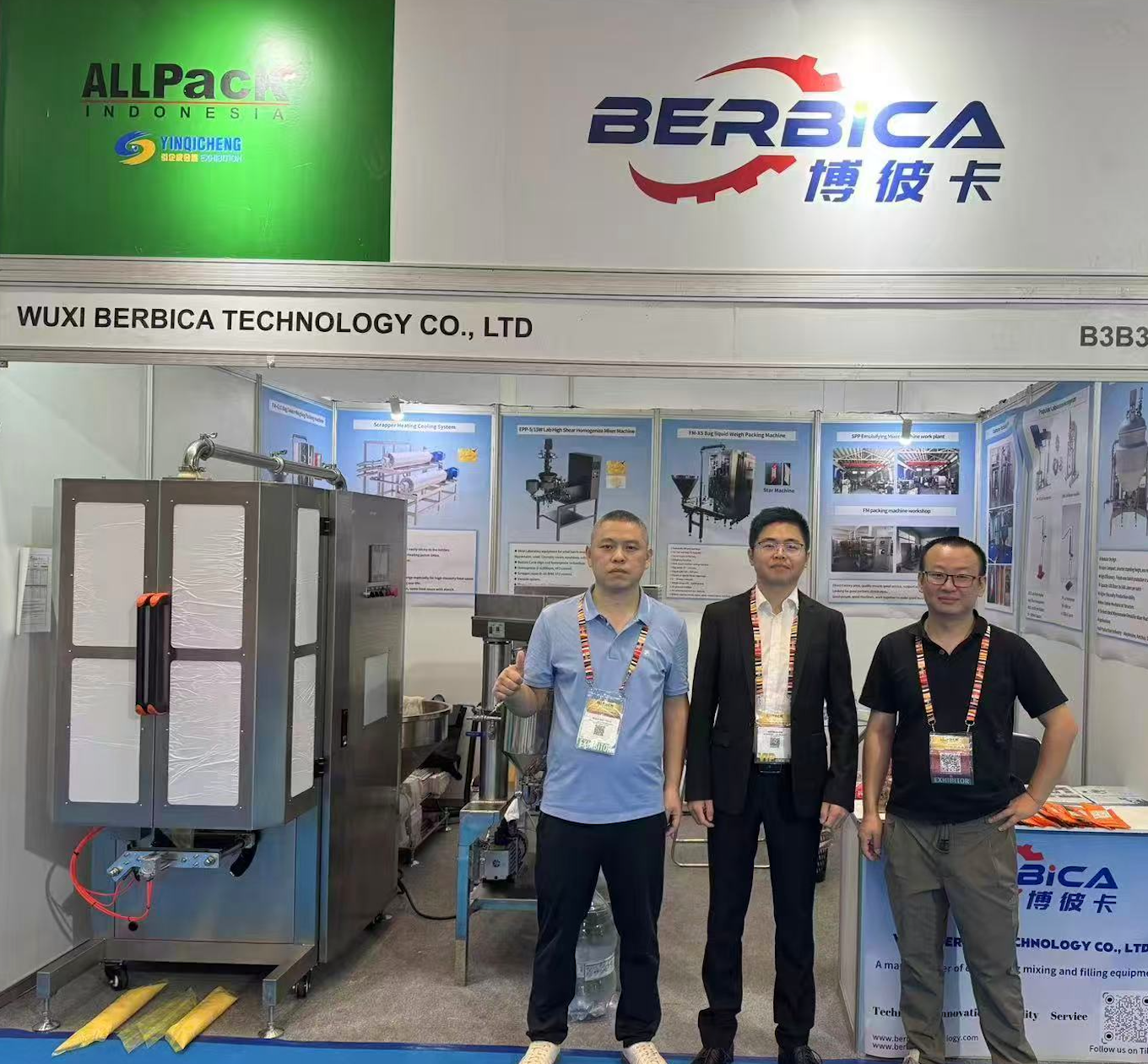 Berbica Team At Allpack Show Indonesia 2025