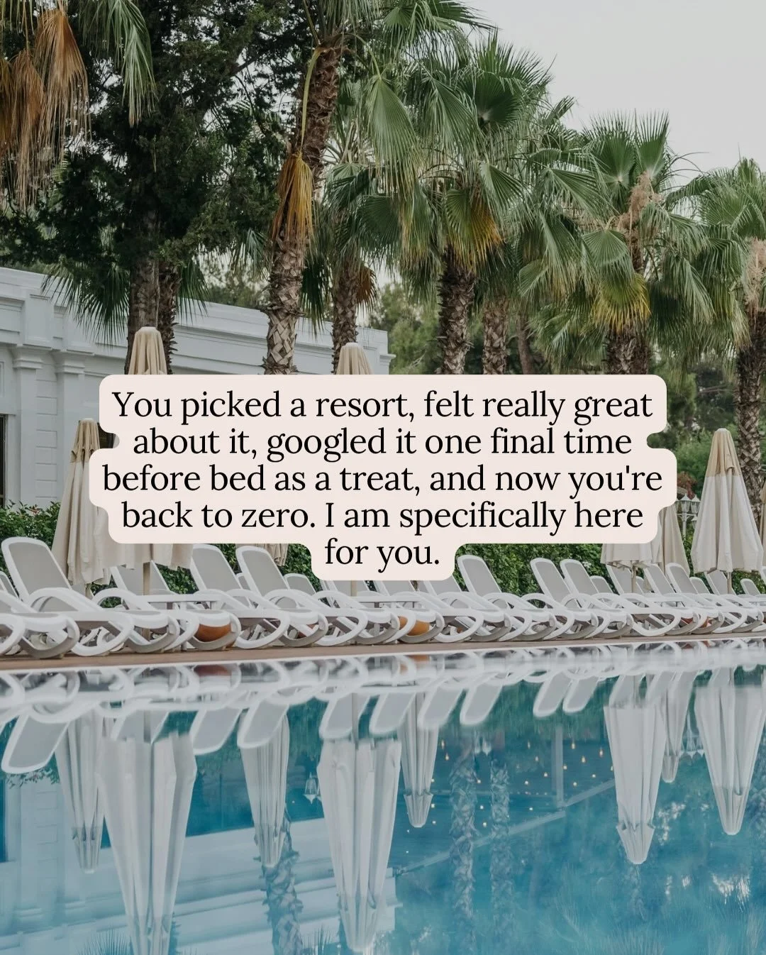 Give yourself another pair of eyes. I&rsquo;ve been there, done that on more trips than I can count and I&rsquo;m here to save you from the mistakes, wasted time, and &ldquo;looked better online&rdquo; moments.

A trusted travel advisor really is one
