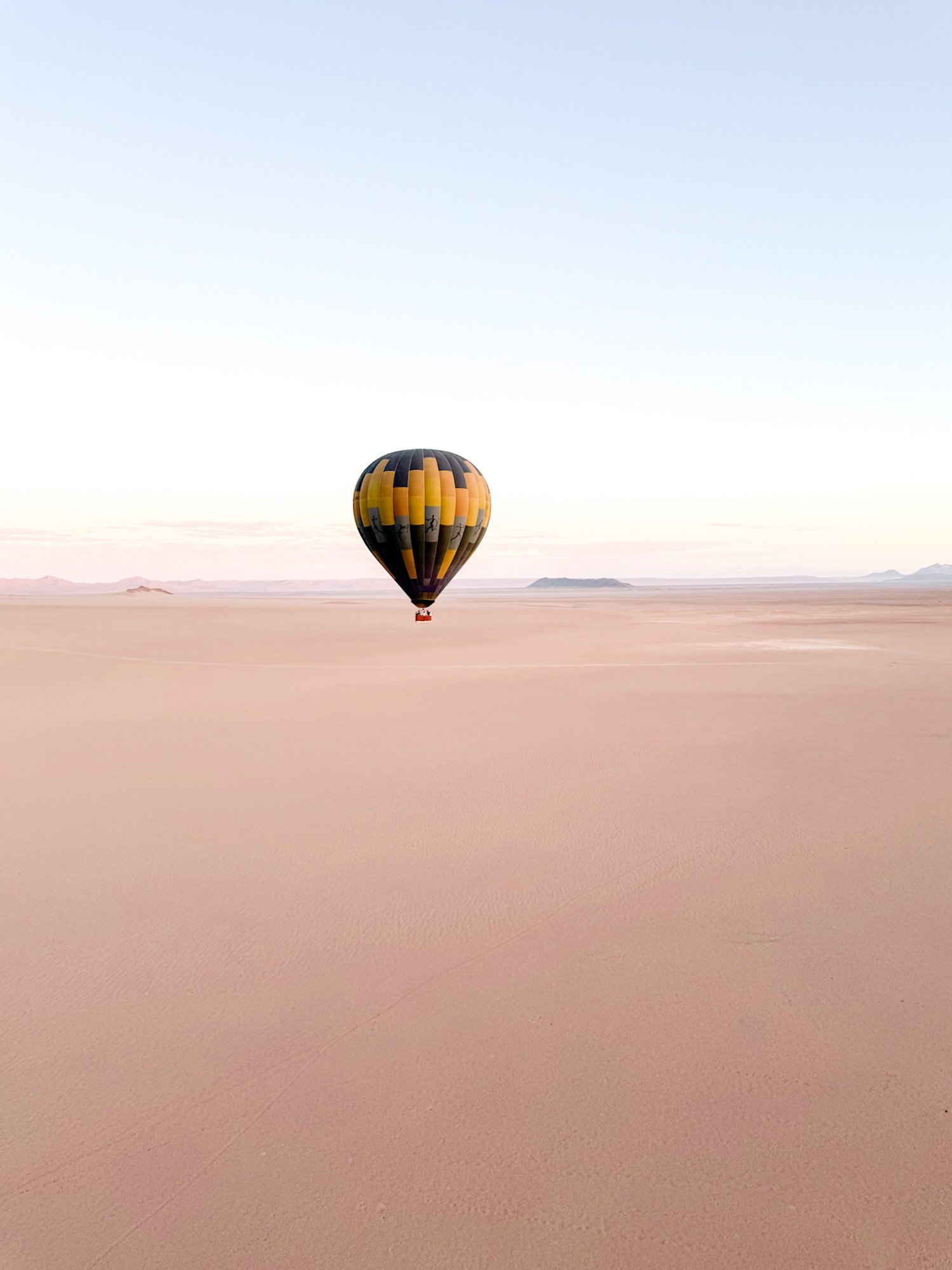 Namibia from a hot air ballon