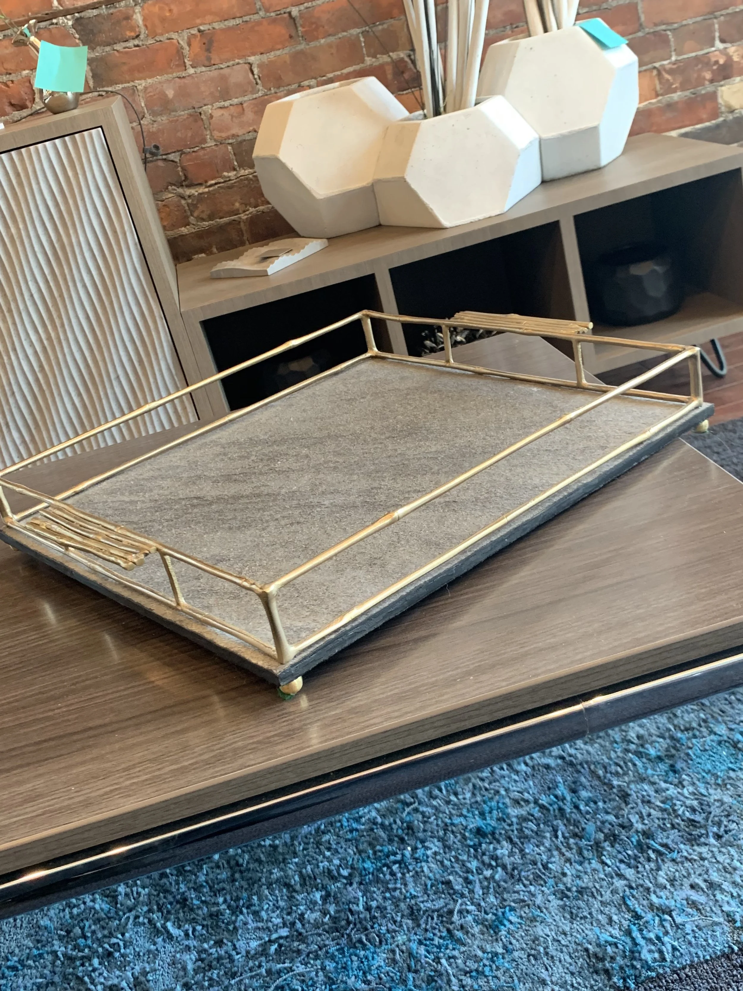 Soft Gold Serving Tray