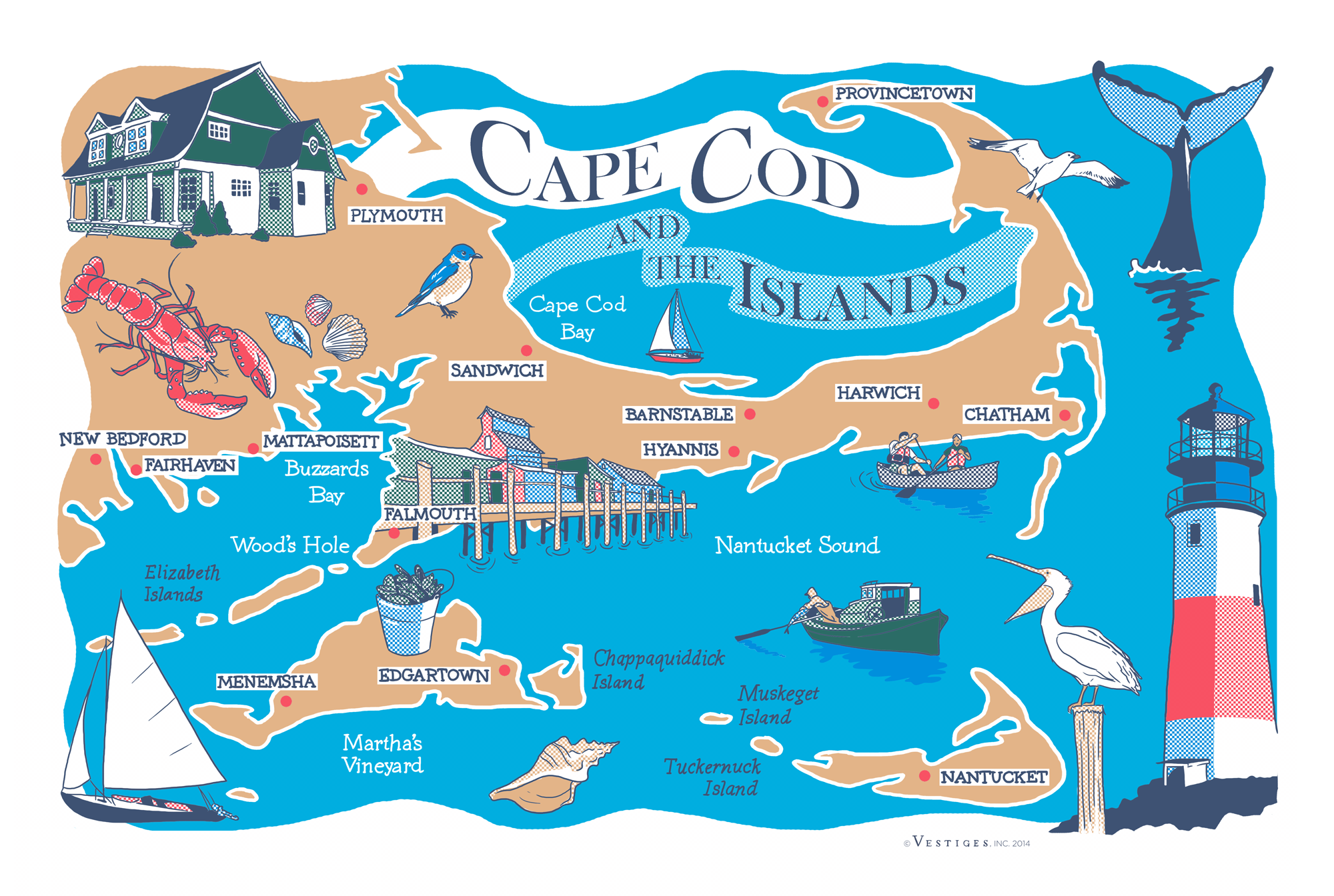 Cape Cod created by artist Ian Miller