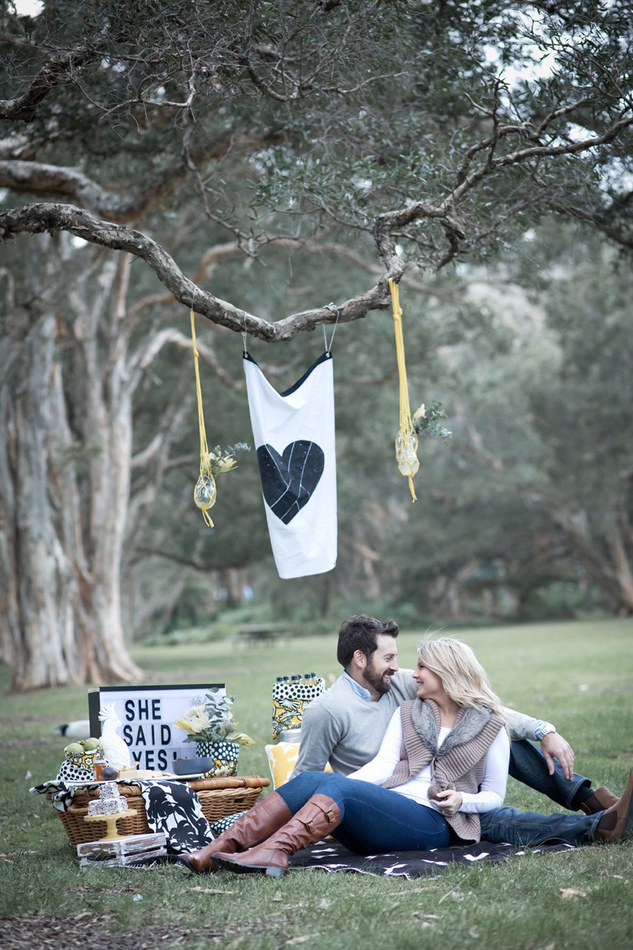  Beautiful Spaces Centennial Park engagement event styling 1 