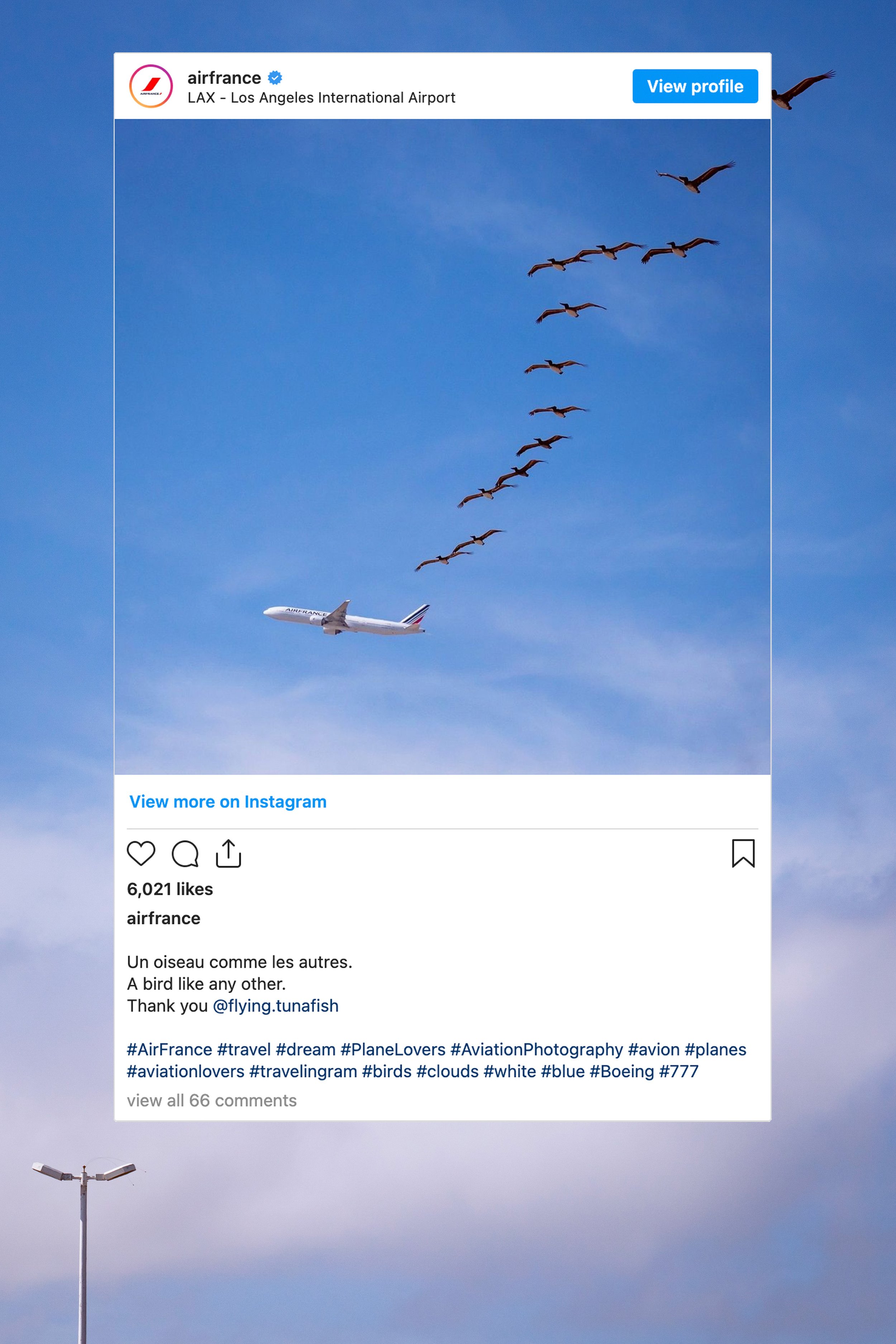 Air France IG Post