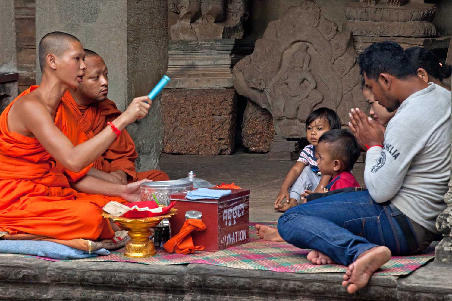 Blessing at Angkor Wat