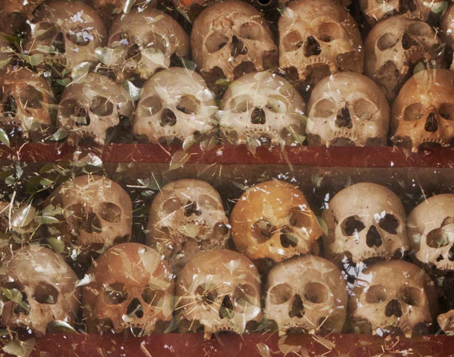 Wat Thmey killing fields museum in Siem Reap