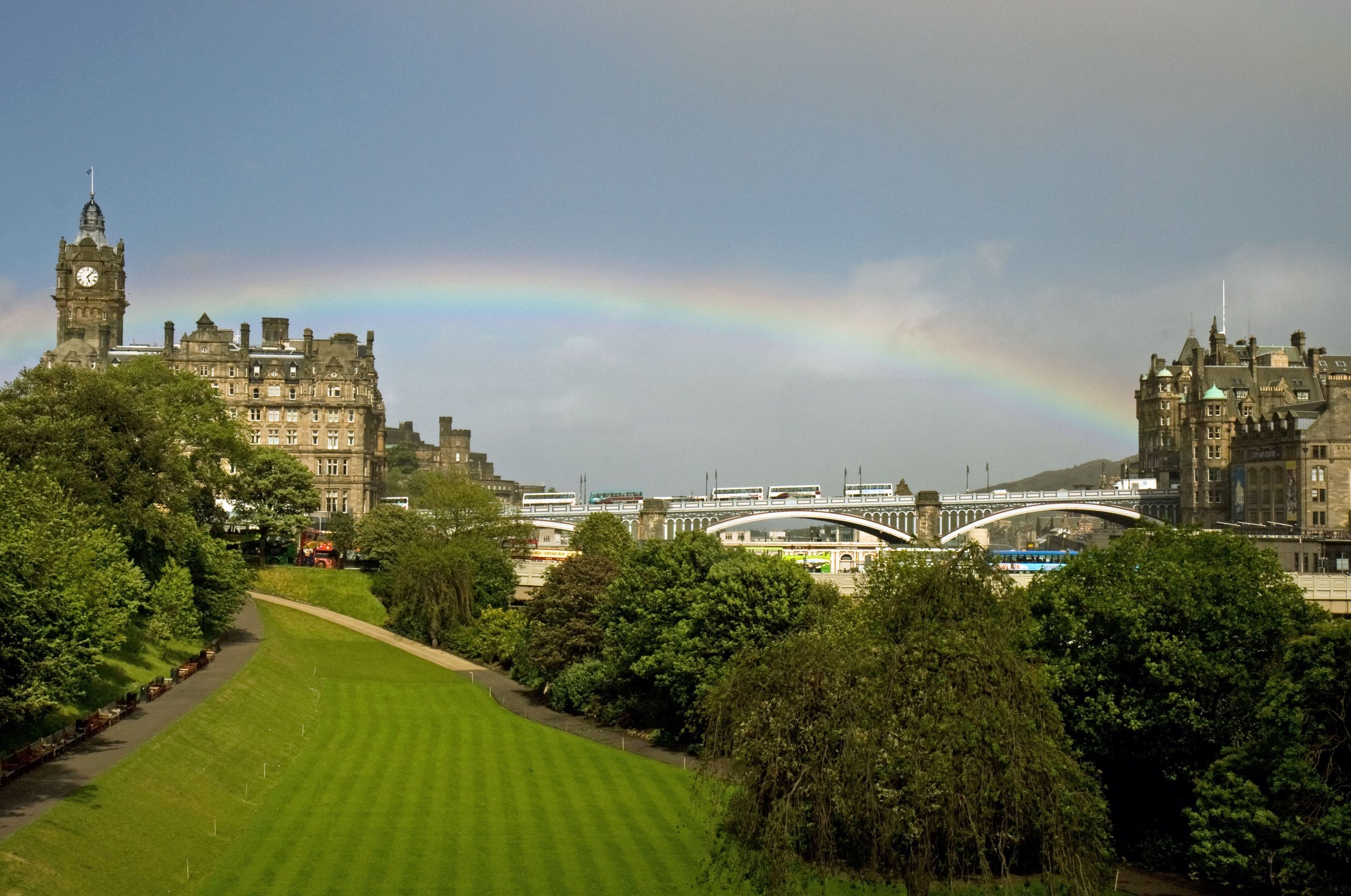 Rainbow over Edinburgh