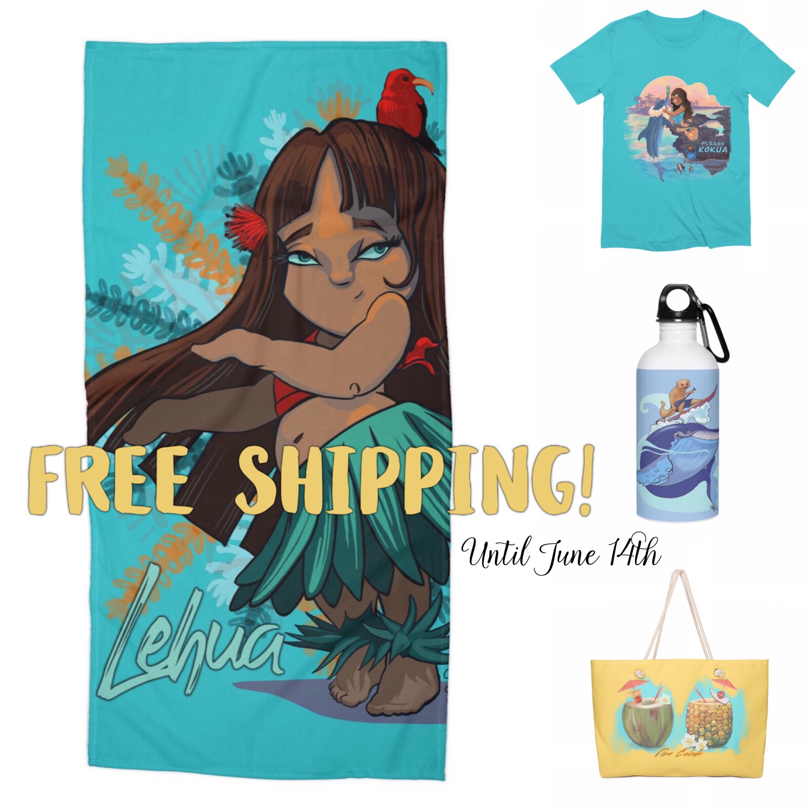 Get ready for Summer with FREE SHIPPING until June 14th!