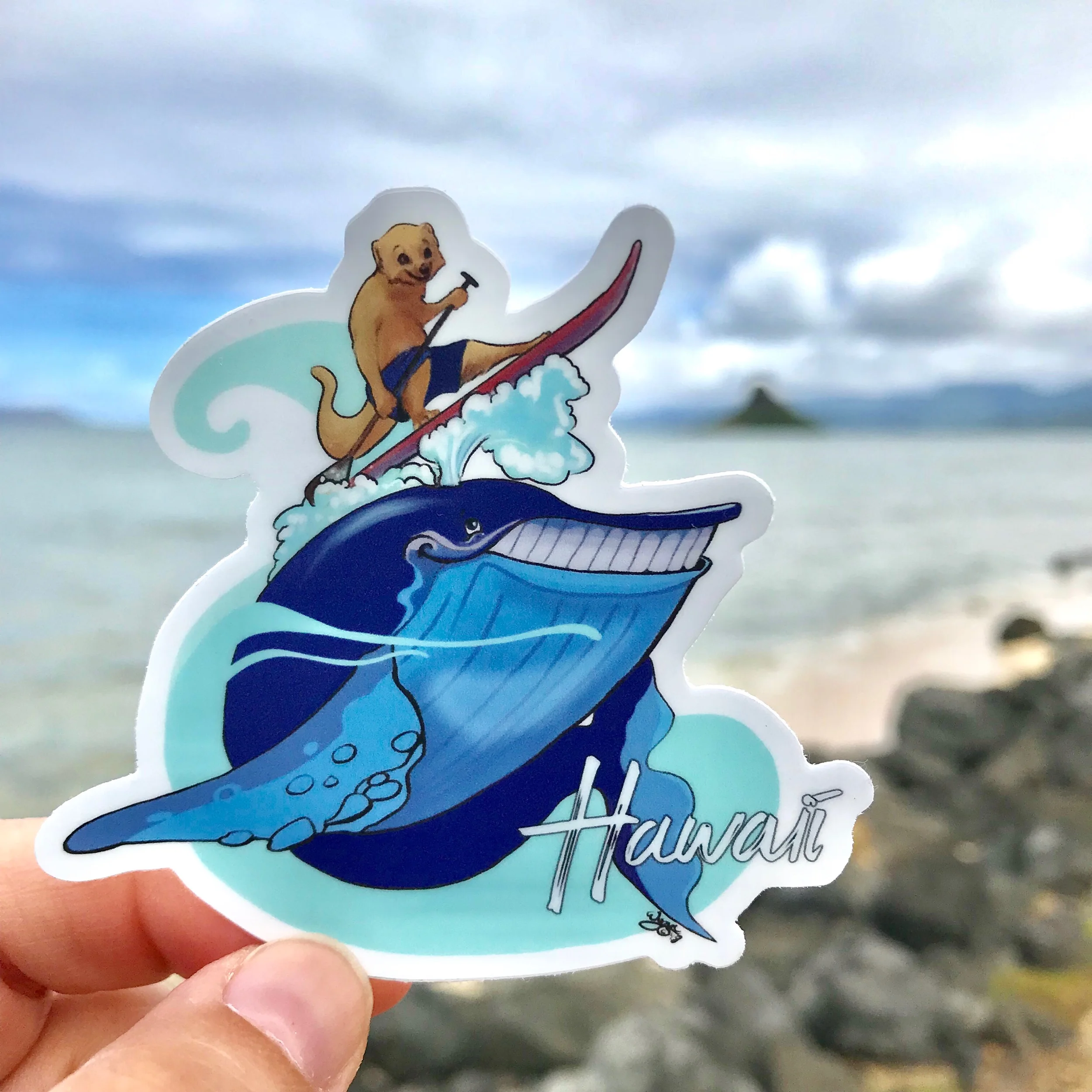 Surf’s Up! Stickers and other products available at my Threadless Artist Shop.