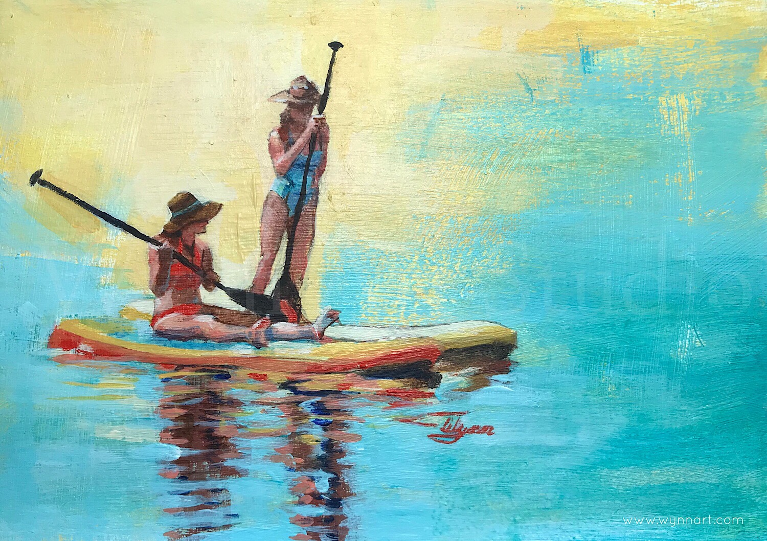 Two friends SUPing together