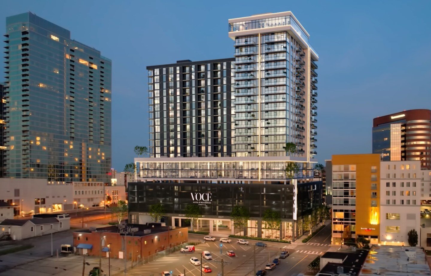 Nashville, ranked among the top 15 best cities in the US, is about to get even hotter with VOCE! 

The ultimate blend of residential and hospitality experience unlike any other in Music City. Nestled in the heart of Midtown, VOCE Hotel &amp; Residenc