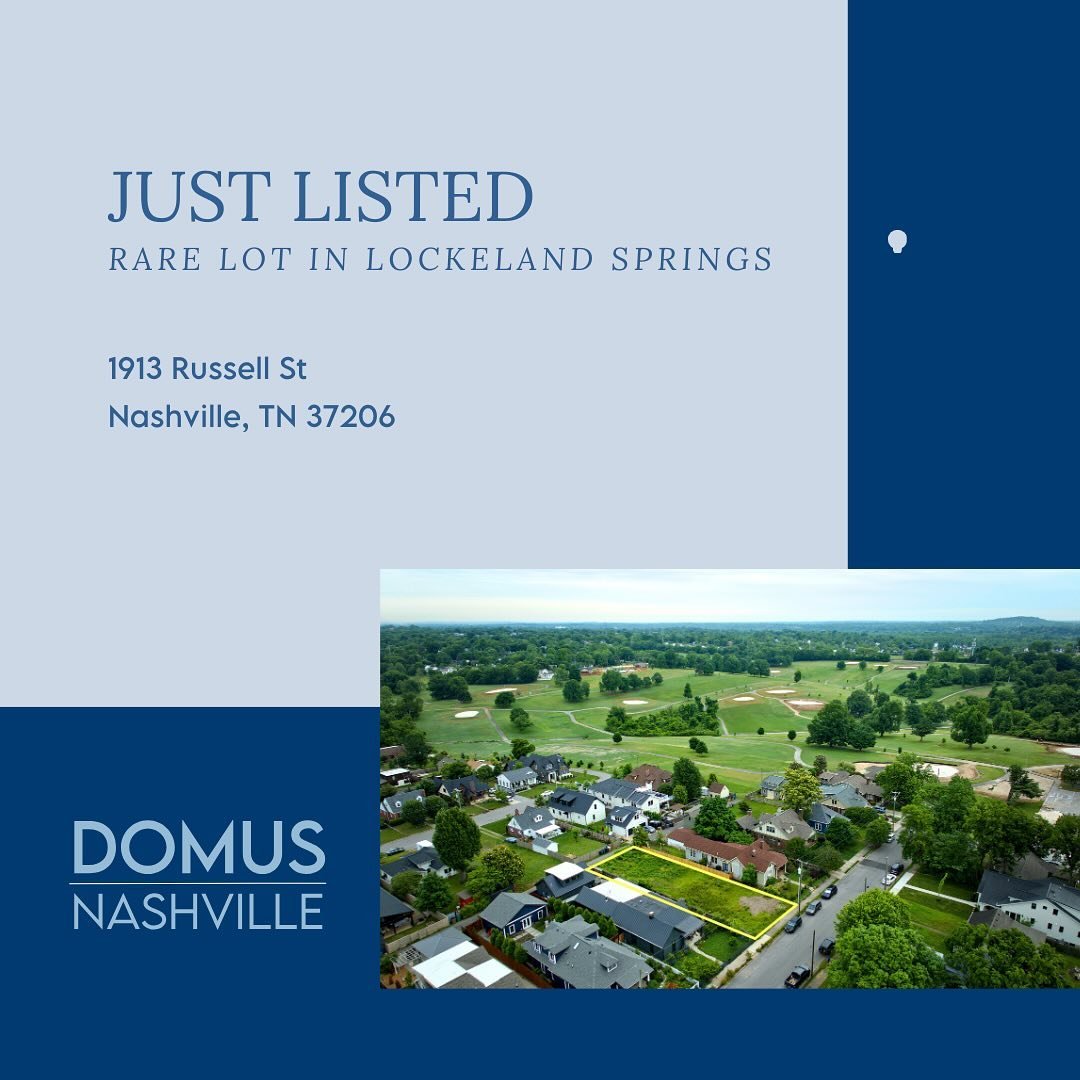 Want to bring your dream home to life in Lockeland Springs?  We have the perfect lot for you; already cleared, plans in place, make it your own! 🏠 

📍 1913 Russell St Nashville TN 37206