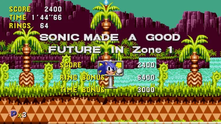As mecânicas de Sonic CD abordam diretamente a ideia de desenvolvimento sustentável e preservação.