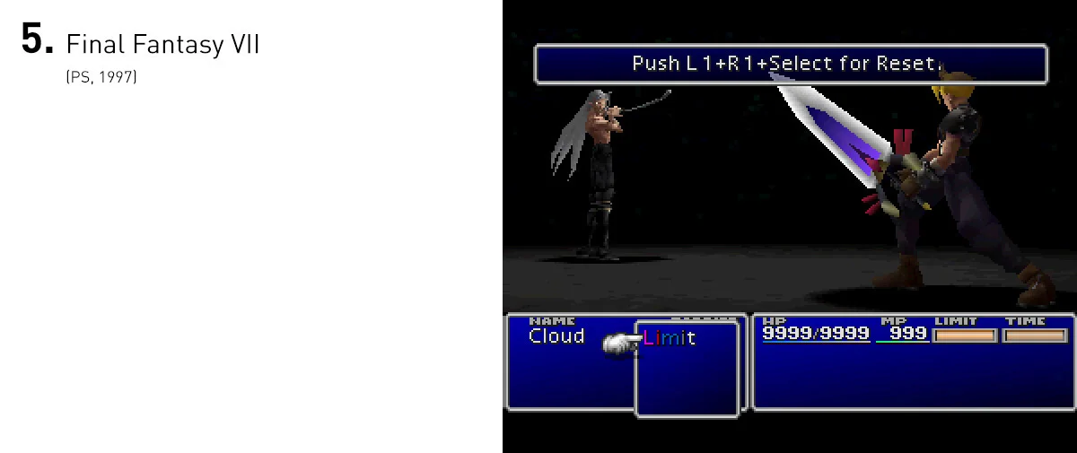 Para toda uma geração, Final Fantasy VII foi a apresentação de como um mundo bem realizado, repleto de mínimos detalhes e com uma história rica poderia aparecer nos videogames. Além disso, o mundo vasto repleto de segredos e a trama cheia de reviravoltas e eventos inesperados determinou para muitos o que um RPG japonês deveria ser.