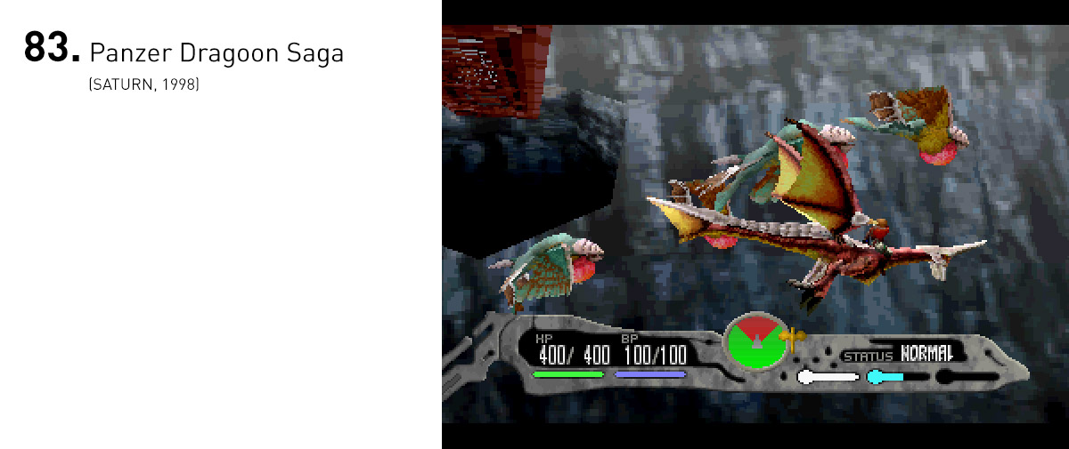  O RPG da série de tiro "sob trilhos" Panzer Dragoon tinha qualidades únicas e um dos sistemas de batalha mais inovadores de sua época. 